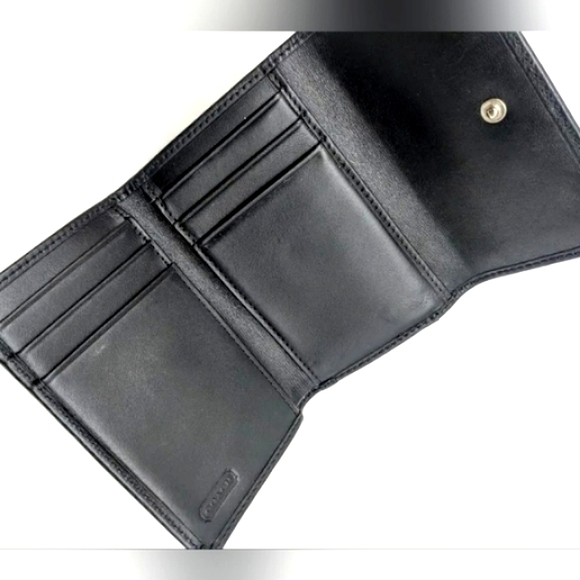 COACH Tri-fold Signature Jacquard Credit Card Wallet NWT - Picture 3 of 10